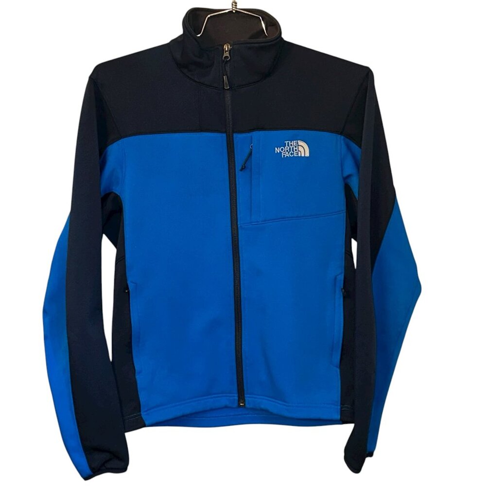 The North Face Full Zip Soft Shell Fleece Mock Neck Jacket Small Lightweight